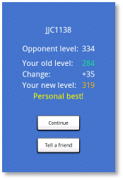 Progress screen